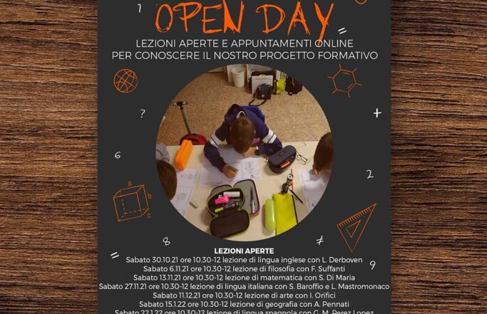 Locandine per Open Day e Lezioni Aperte 2021